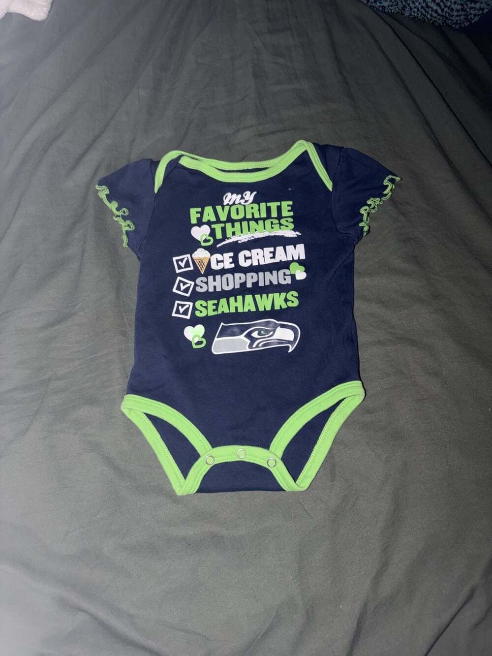 NFL Team Apparel Seattle Seahawks Bodysuit Size 3/6M